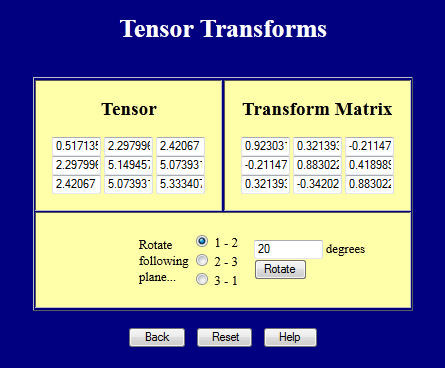 Tensor Transforms